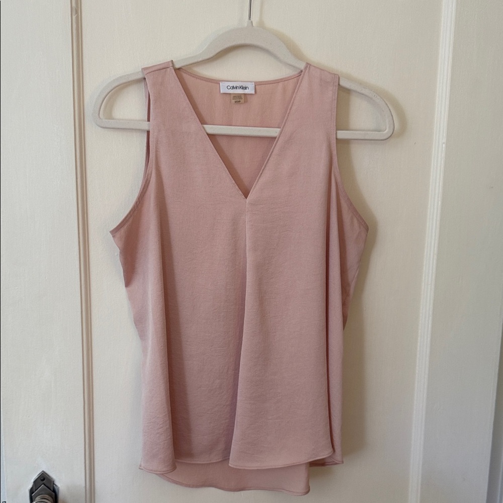 Calvin Klein Blush V-Neck Tank Top